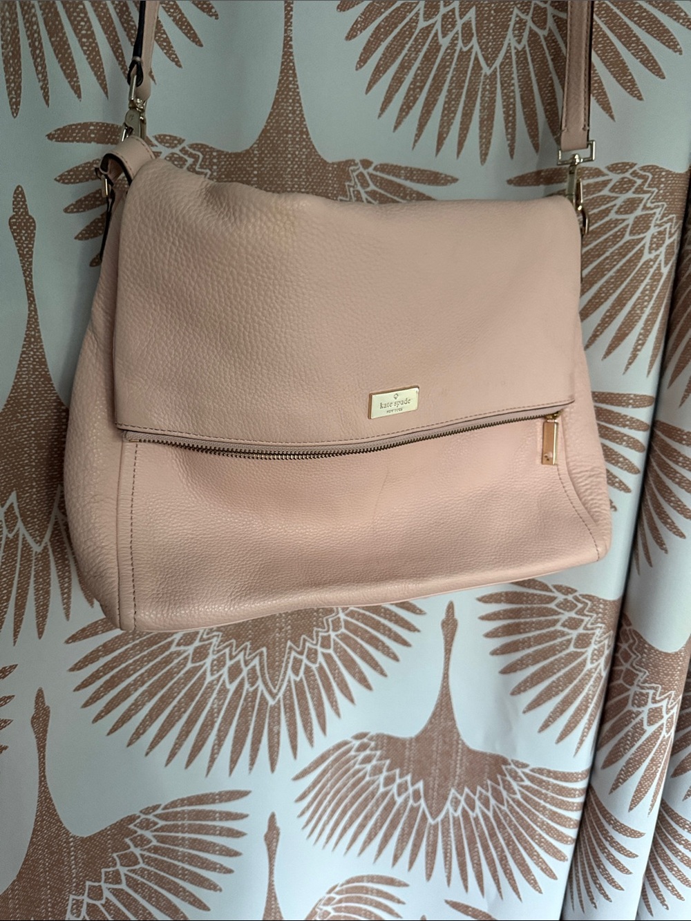 Kate Spade Pink Purse Tote Crossbody Highland Place Maria Medium